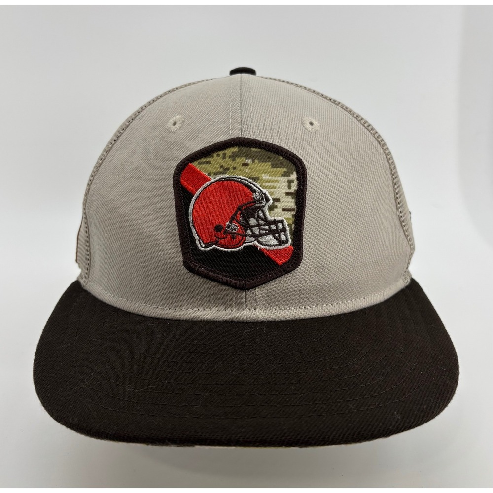 Cleveland Browns Hat Man OSFM New Era 9FIFTY Support The Troops Ribbon Snapback
